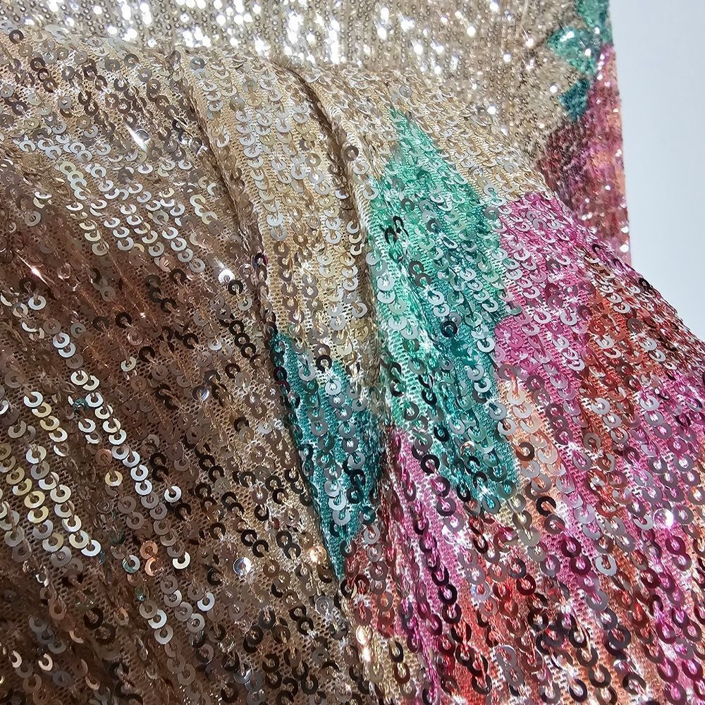 NWT Free People Intimately Free People Gold Sequin Rose Motif Top Various Sizes - Picture 5 of 9